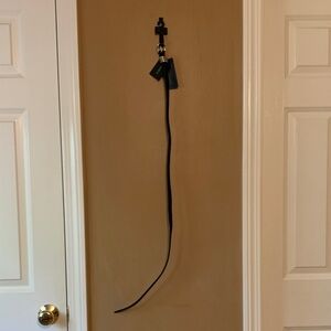 Forever 21 NWT Black Belt with Silver Buckle